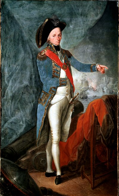 Portret van Horatio Nelson door Leonardo Guzzardi