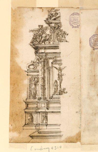 Ontwerp voor een Altaar door Leonardo Scaglia