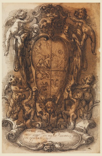 Ontwerp van Wapenschild met Wapen door Leonardo Scaglia