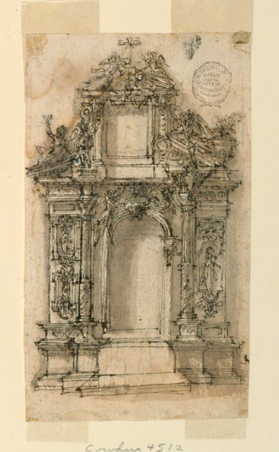 Project voor een altaar door Leonardo Scaglia