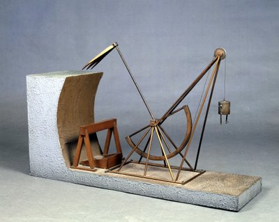 Leonardo da Vinci Graafmachine - Museum voor Wetenschap en Techniek van Leonardo da Vinci, Milaan door Leonardo da (after) Vinci