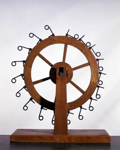 Perpetuum mobile van Leonardo da Vinci door Leonardo da (after) Vinci