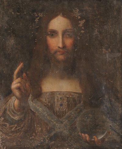 Salvator Mundi door Leonardo da (after) Vinci