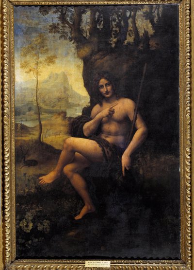 Bacchus door Leonardo da (studio of) Vinci