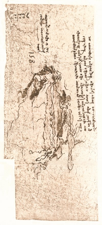 Een kaart die de Middellandse Zee weergeeft, ca. 1472-ca. 1519, 1883 door Leonardo da Vinci