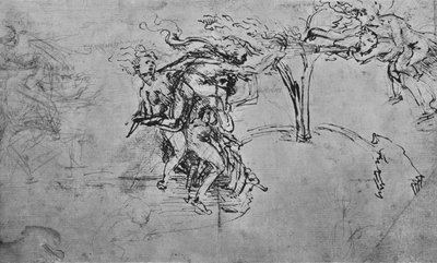 Allegorie van Ondankbaarheid en Afgunst, ca. 1480 door Leonardo da Vinci