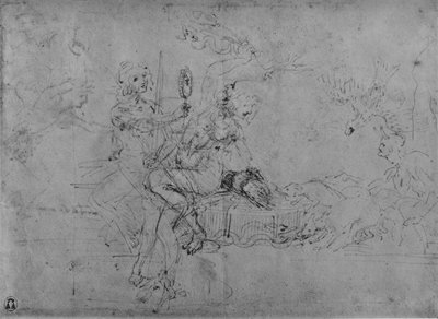 Een allegorie van staatsmanschap, c1480 1945 door Leonardo da Vinci
