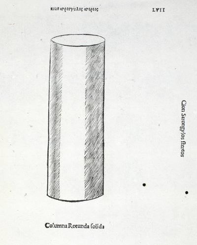 Columna rotunda solida, illustratie uit 