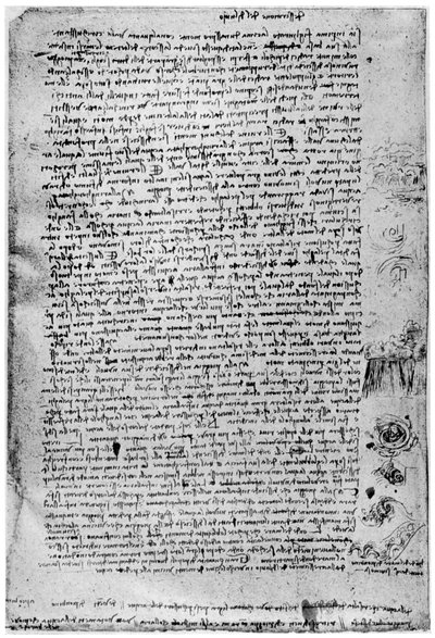 Beschrijving van de grote vloed, laat 15e eeuw of begin 16e eeuw 1954 door Leonardo da Vinci