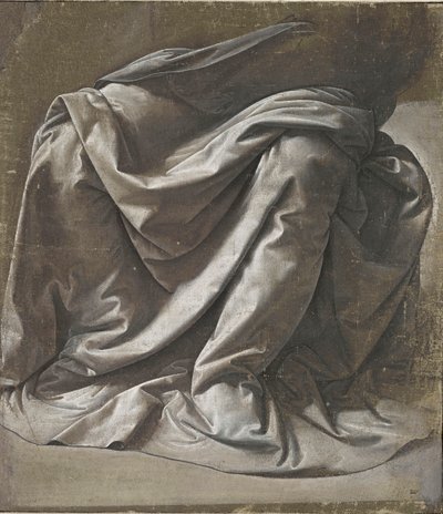 Draperie voor een zittend figuur, ca. 1478 door Leonardo da Vinci