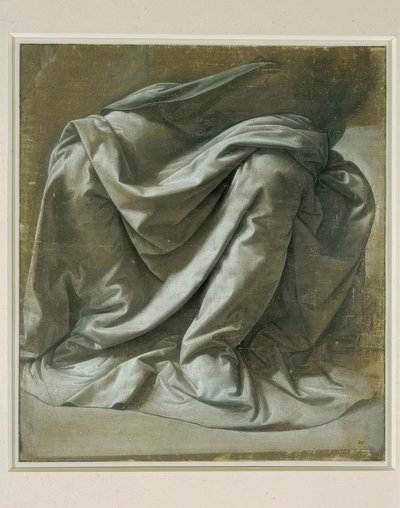 Gewaadstudie door Leonardo da Vinci