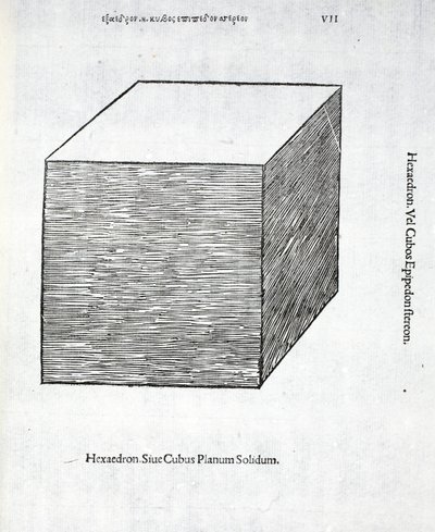 Hexaedron planum solidum, illustratie uit 