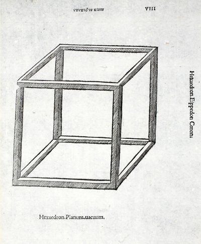 Hexaedron planum vacuum, illustratie uit 