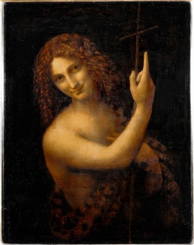 Johannes de Doper door Leonardo da Vinci