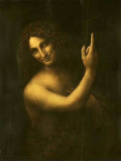 Johannes de Doper door Leonardo da Vinci