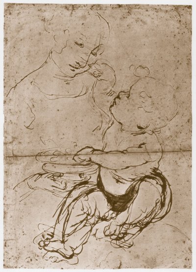 Madonna met de Fruit-Schaal door Leonardo da Vinci