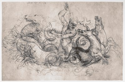 Neptunus, ca. 1504 door Leonardo da Vinci