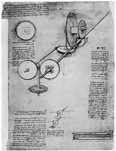 Schets van een walserij, ca. 1500-1510 1954 door Leonardo da Vinci