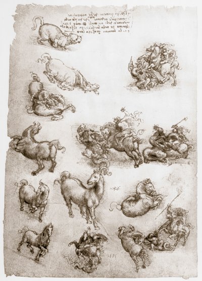 Sint Joris en de Draak door Leonardo da Vinci
