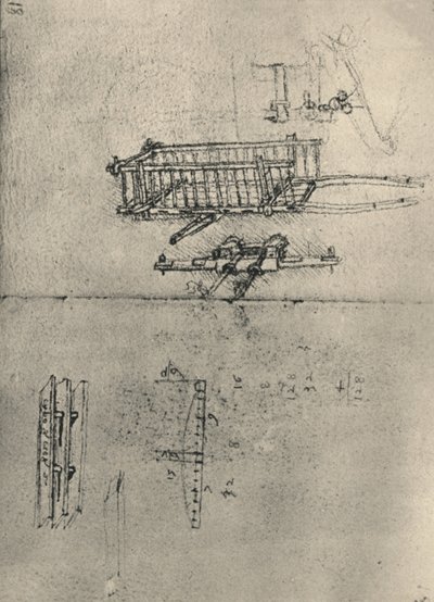 Studies van een Kar, Etc. door Leonardo da Vinci