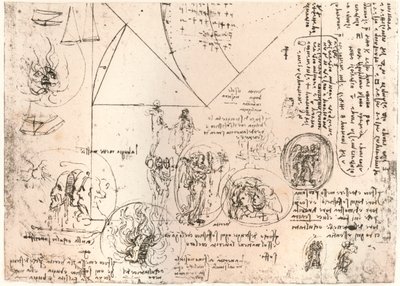 Studies van emblemen (c1472-c1519, 1883) door Leonardo da Vinci