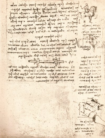 Studie voor het Sforza-monument, ca. 1482-ca. 1499, 1883 door Leonardo da Vinci