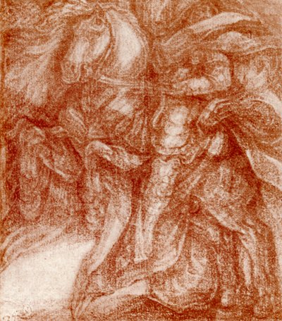 Studie van een ridder, 1913 door Leonardo da Vinci