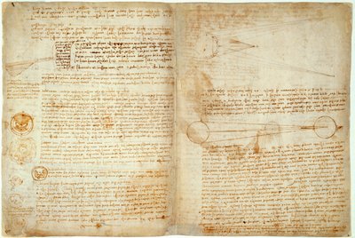 Het Codex Hammer of Codex Leicester, pagina