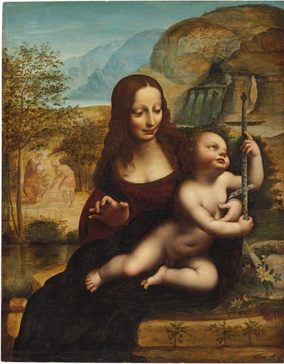 De Madonna van de Garenwinder door Leonardo da Vinci
