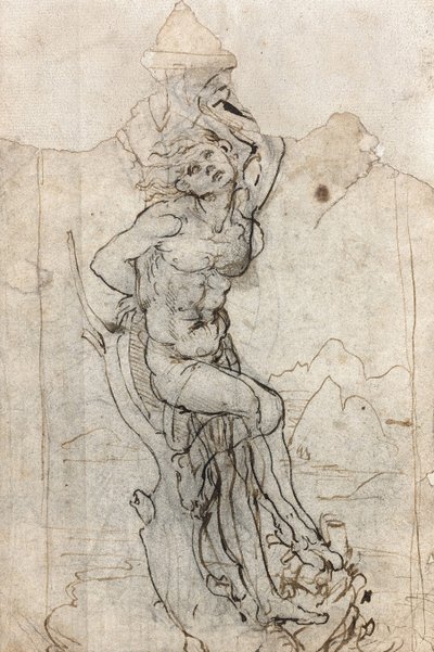 Het Martelaarschap van Sint Sebastiaan, tussen 1482 en 1485 door Leonardo da Vinci