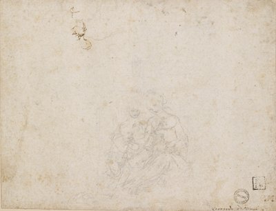 De Maagd en het Kind aanbeden door Leonardo da Vinci