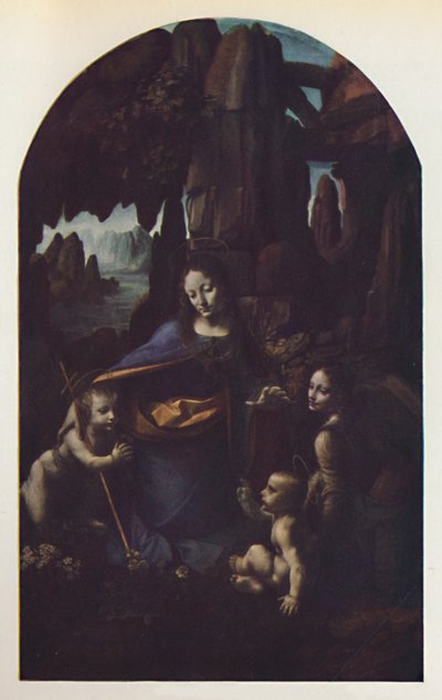 De Maagd van de Rotsen, c1508, c1950 door Leonardo da Vinci