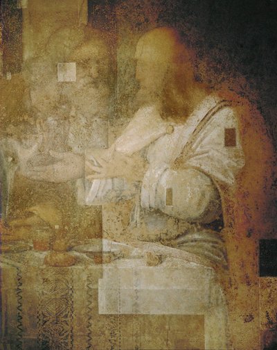 De apostel Simon (fresco) door Leonardo da Vinci
