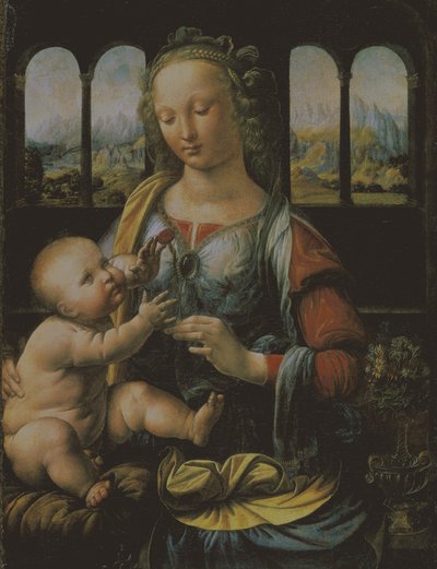 Maagd en Kind door Leonardo da Vinci