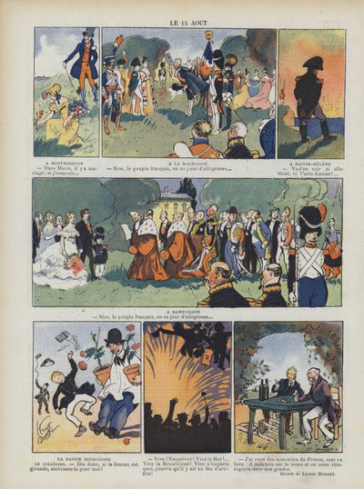 15 augustus. Illustratie voor Le Rire door Leonce Burret