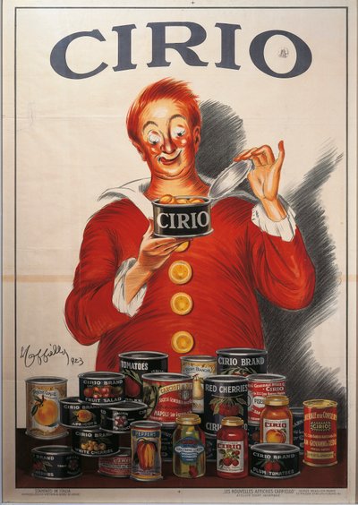 Advertentie voor Cirio voedselconserven door Leonetto Cappiello