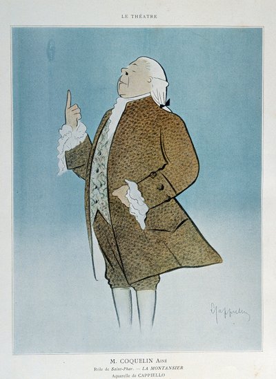 Komiek Constant Poppy Groin (1841-1909) in de rol van Saint Phar in Rejane