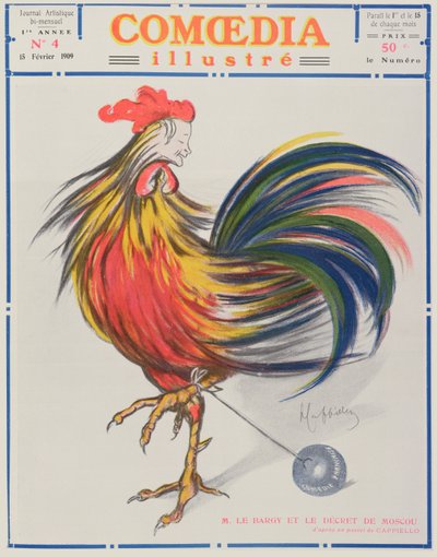 Omslag van Comoedia Illustre, 15 februari 1909 door Leonetto Cappiello