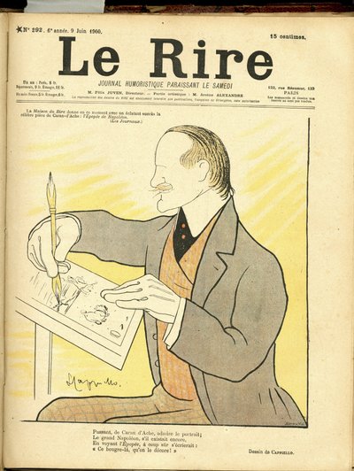 Illustratie van Leonetto Cappiello voor de omslag van Le Rire door Leonetto Cappiello
