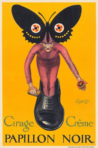 Zwarte vlinder, 1921 door Leonetto Cappiello