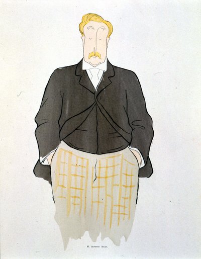 Portret van Alphonse Allais door Leonetto Cappiello (1875-1942) rond 1900 door Leonetto Cappiello