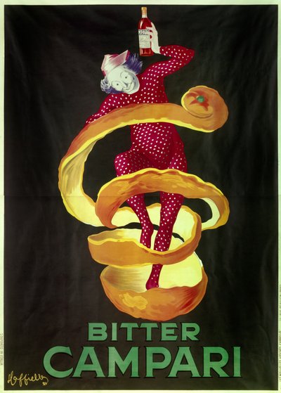 Poster voor het aperitief Bitter Campari. Illustratie door Leonetto Cappiello (1875-1942) 1921 Parijs, decoratieve kunsten door Leonetto Cappiello