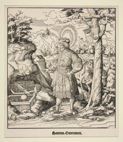 Sint Guntramus door Leonhard Beck