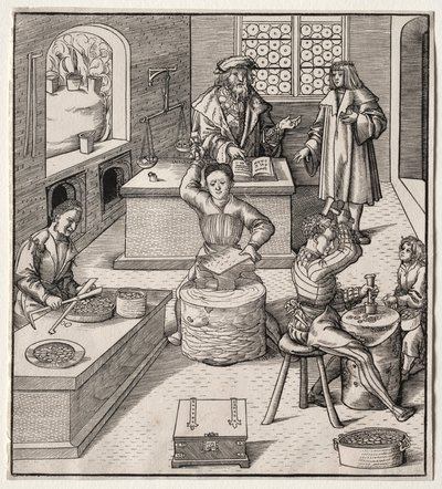 Jonge Maximiliaan in de Munt door Leonhard Beck