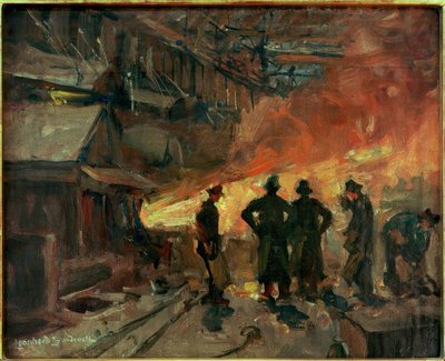 In de Thomaswerk (Gutehoffnungshütte Oberhausen) door Leonhard Sandrock