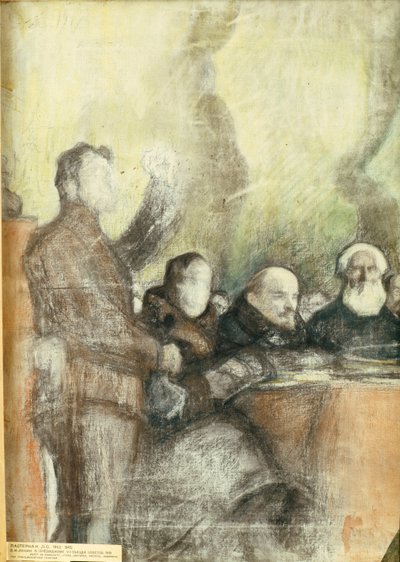 Lenin op het Zevende Al-Russische Sovjetcongres in december 1919, 1919 door Leonid Osipovic Pasternak