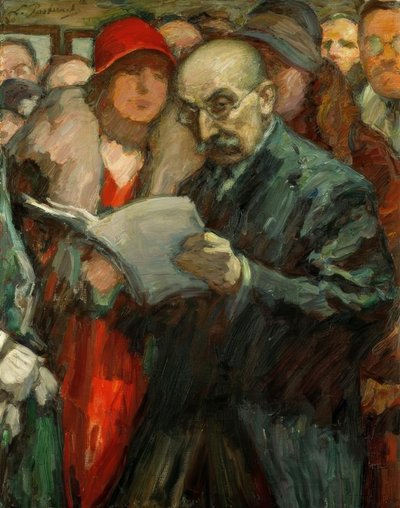Max Liebermann, president van de Academie van Kunsten in Berlijn door Leonid Osipovic Pasternak