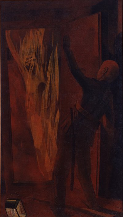 Zelfverbranding van een lid van de terroristische organisatie Narodnaja Volja, 1928 door Leonid Terentievich Chupyatov