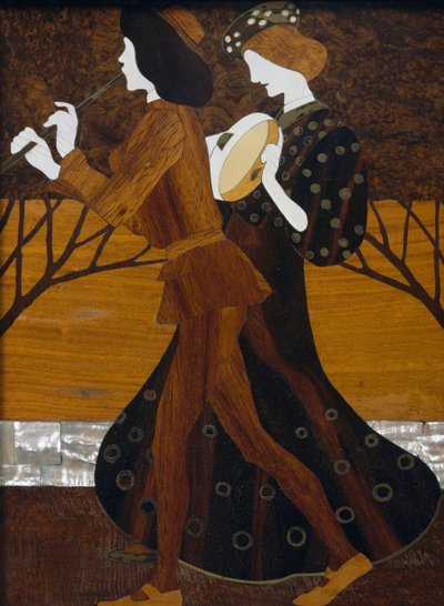 Dressoir (detail) door Leopold Bauer