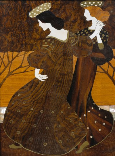 Ladenkast, ca. 1908, door Leopold Bauer, detail door Leopold Bauer